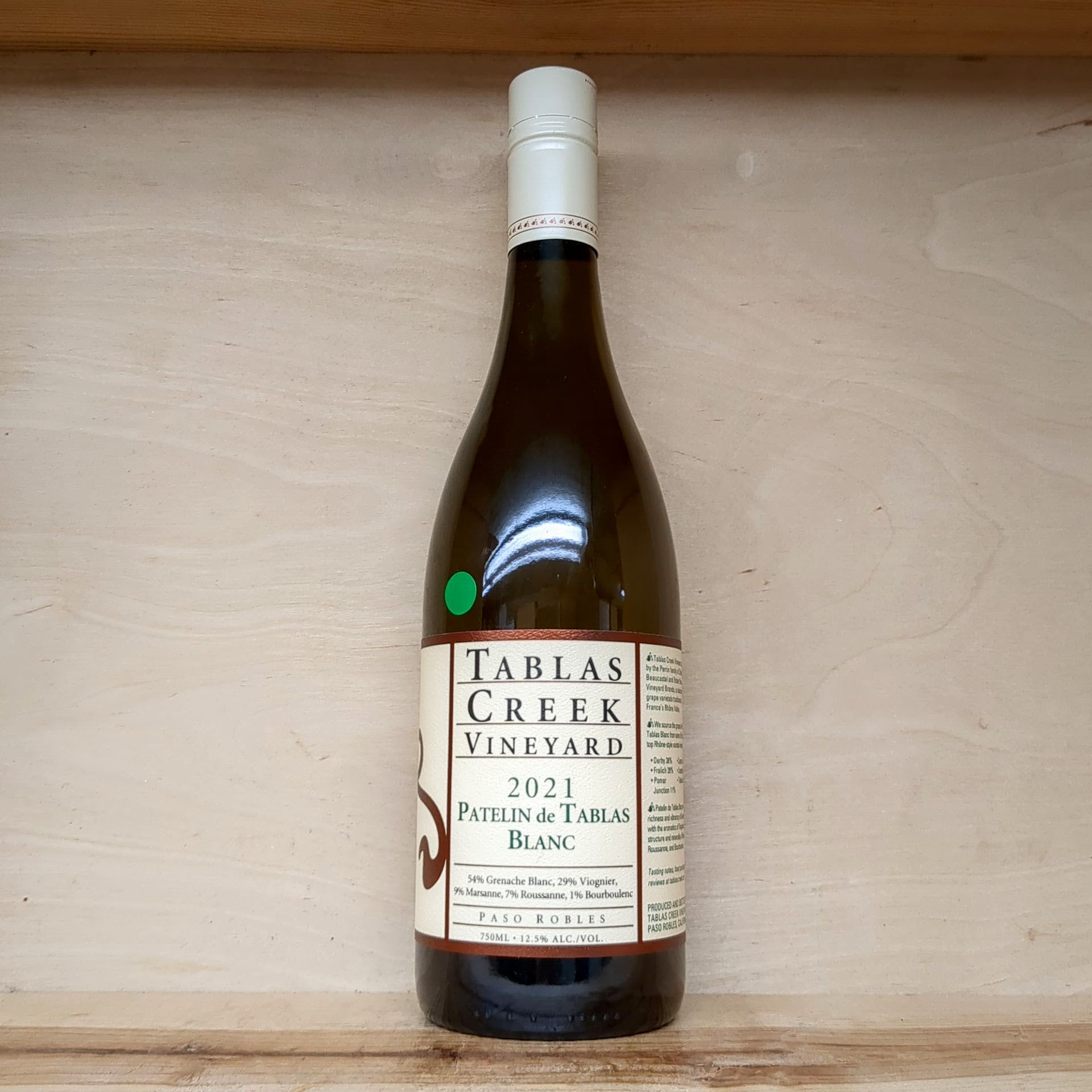 Wine White Tablas Creek Patelin de Tablas Blanc Paso Robles